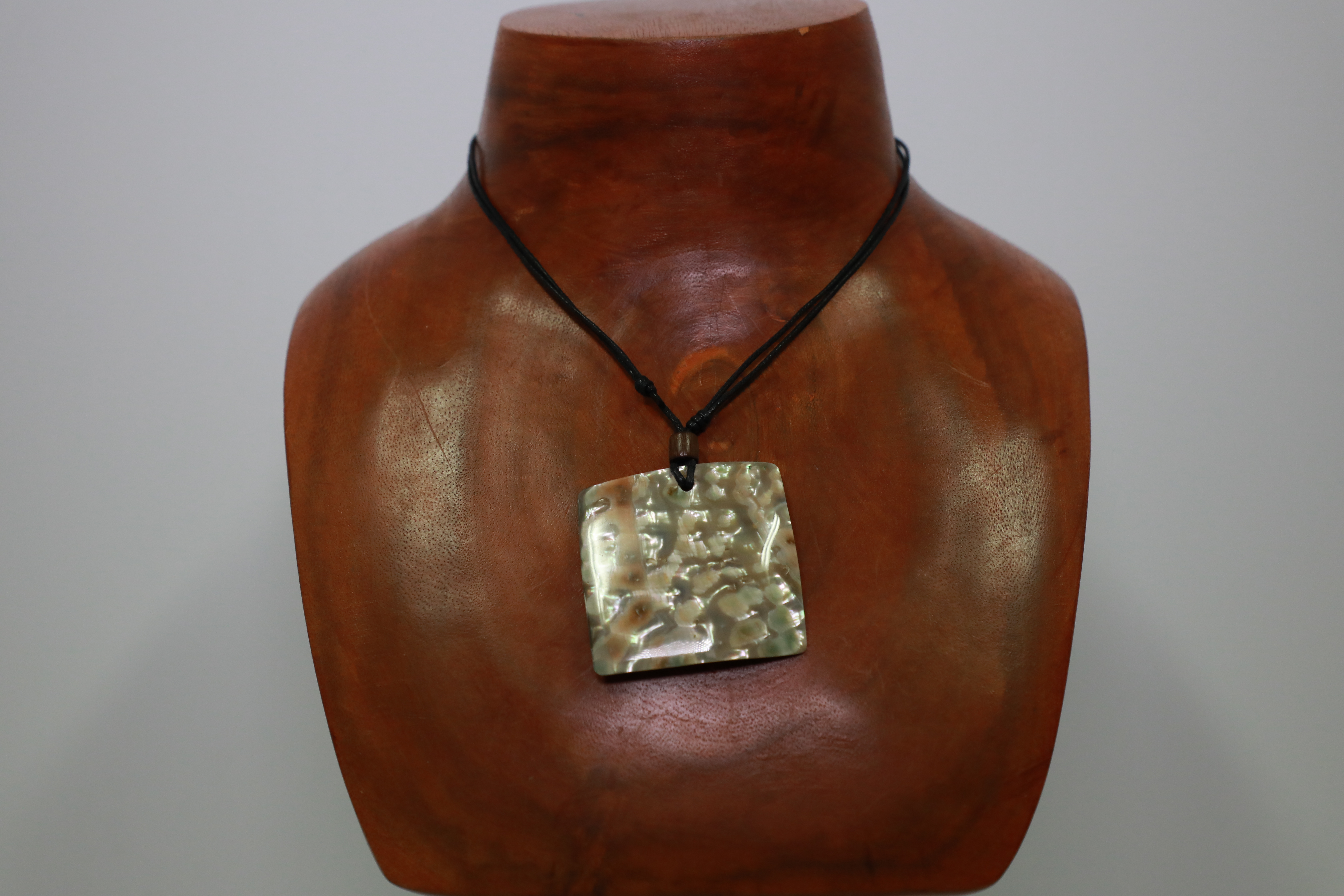 Square Abalone Shell Necklace